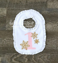 Gold Snowflake 1 Bib