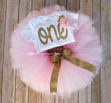 First birthday tutu outfit with flower headband