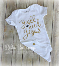 Y'all Need Jesus Bodysuit & Ruffled Bloomers