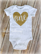 Heart Birthday Number Bodysuit