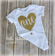 Heart Birthday Number Bodysuit