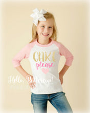 Cake Please Pink Raglan Tee