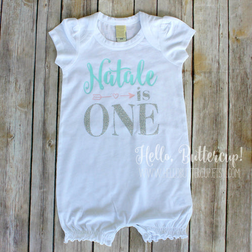 Personalized I am ONE Romper