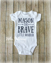 Personalized Brave Little Warrior bodysuit