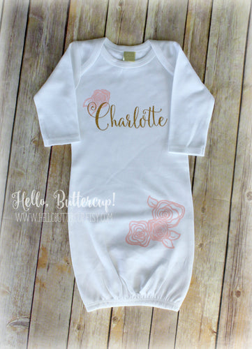 Personalized sleep gown