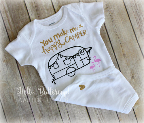 You Make Me A Happy Camper Bodysuit / Tee