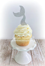 Mermaid Glitter Cupcake Toppers