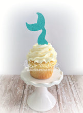 Mermaid Glitter Cupcake Toppers