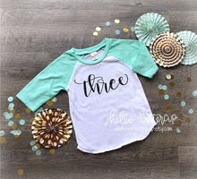 Raglan Birthday Shirt