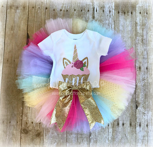 Unicorn Cupcake Tutu Outfit