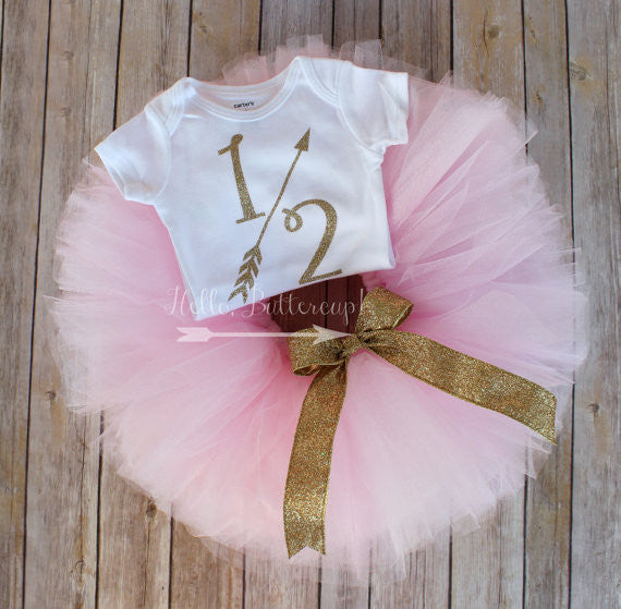 Half Birthday Tutu and Bodysuit Outfit