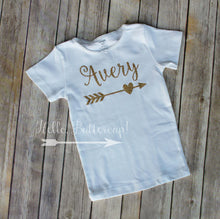 Personalized gold glitter t-shirt