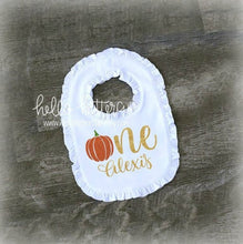 Personalized Pumpkin One Bib