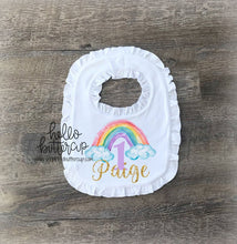 Rainbow "1" with Name Bib