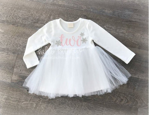 Silver Snowflake TWO Tutu Dress