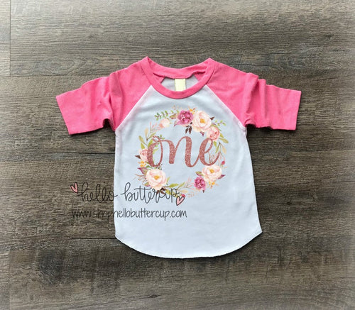 Watercolor Wreath ONE shirt